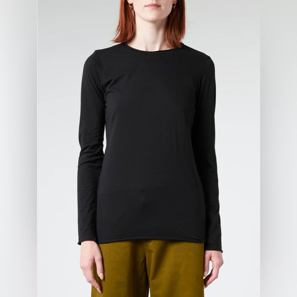 Labo.art Basica Long Sleeve T-shirt charcoal dark grey size 2 (M) perfect condit